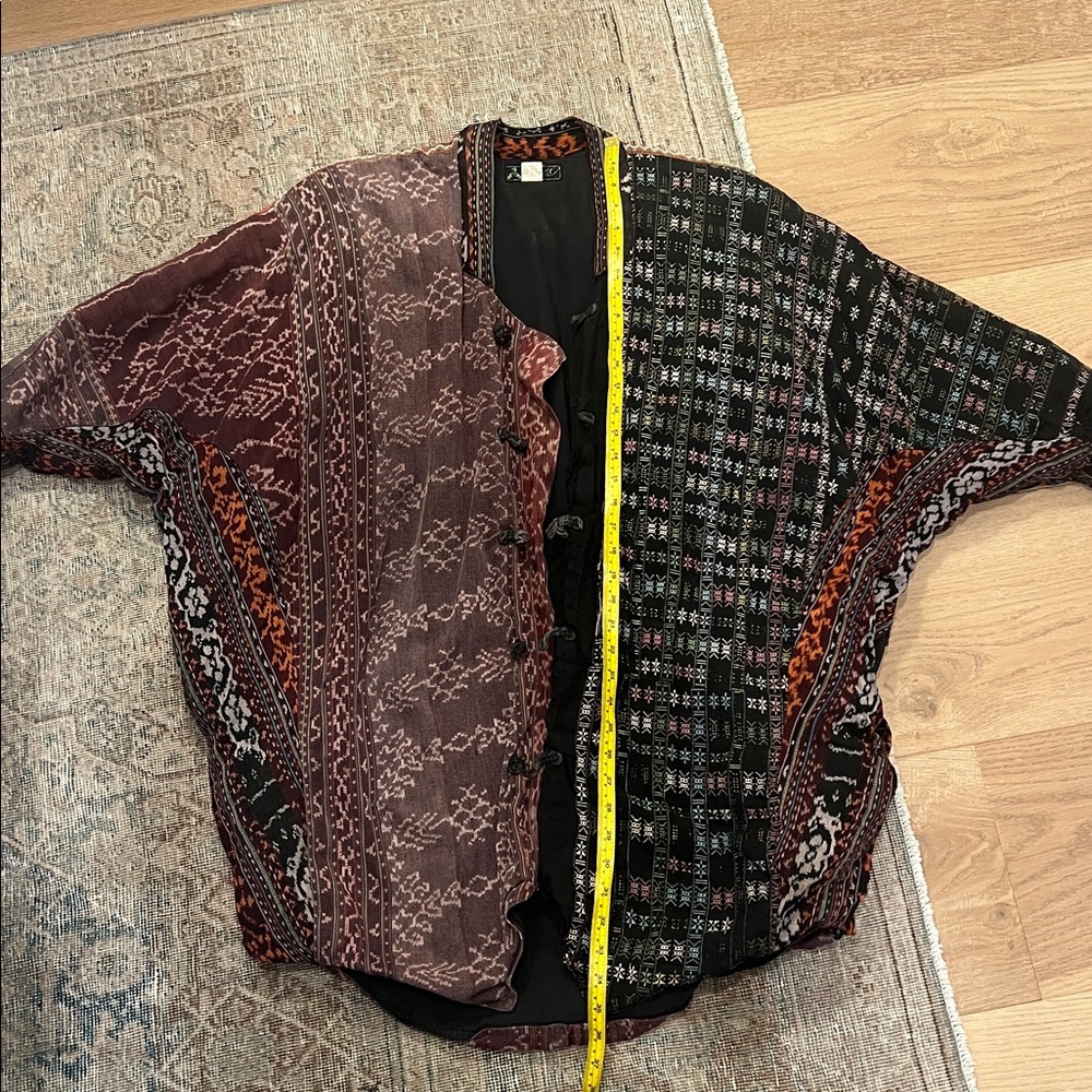 Kimono / Tunic With Gorgeous Patchwork Vintage Fa… - image 7